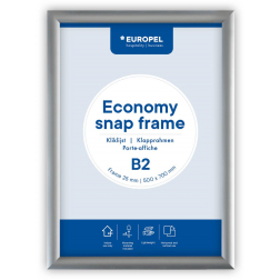 Europel cadre à clapets Economy, liste 25 mm, ft B2, argent