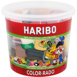 Haribo confiserie, seau de 650 g, Color-Rado