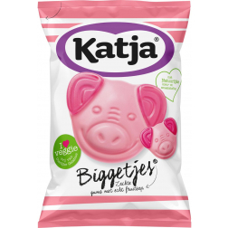 Katja Biggetjes bonbons, gommes molles avec du vrai jus de fruits, sachet de 255 g