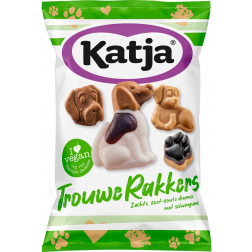 Katja Trouwe Rakkers bonbons, mélange de réglisse aigre-douce avec gommes aériennes, sachet de 250 g