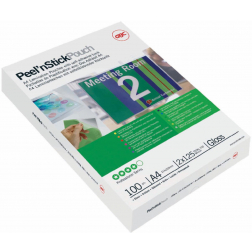 GBC Peel'nStick pochette à plastifier ft A3, 150 microns (2 x 75 microns), auto-adhésive, 25 pièces