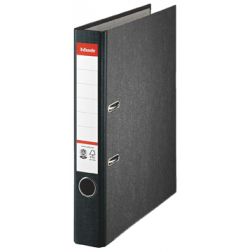 Esselte classeur à levier en carton ft A4, dos de 5 cm, noir marbré