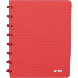 Atoma Trendy cahier, ft A5, 144 pages, ligné, transparant rood