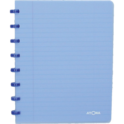 Atoma Trendy cahier, ft A5, 144 pages, commercieel quadrillé, transparant blauw