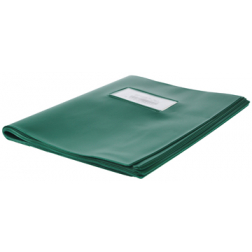 Protège-cahiers vert, ft cahier 16,5 x 21 cm
