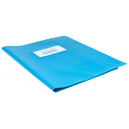 Protège-cahiers bleu clair, ft cahier 16,5 x 21 cm
