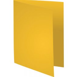 Exacompta chemise Forever à bord décalé, ft A4, paquet de 100, jaune