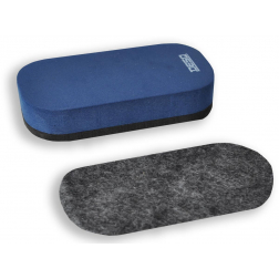 Desq frotteur magnétique pour tableaux blancs + recharge, bleu