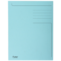 Exacompta chemise de classement Foldyne ft 24 x 32 cm (pour ft A4), bleu clair, paquet de 50 pièces