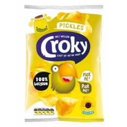 Croky chips pickles, sachet de 100 g