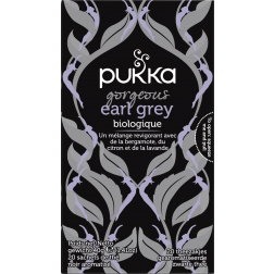 Pukka thé bio, Gorgeous Earl Grey, paquet de 20 pièces