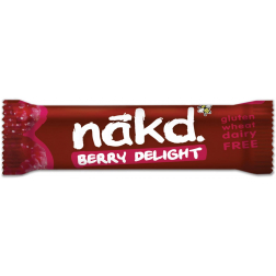Nakd Berry Delight, barre de 35 g, paquet de 18 pièces