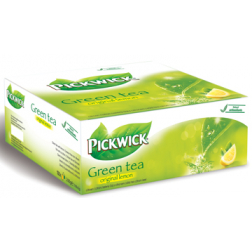 Pickwick thé, green tea lemon, paquet de 100 pièces