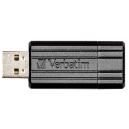 Verbatim PinStripe clé USB 2.0, 16 Go, noir