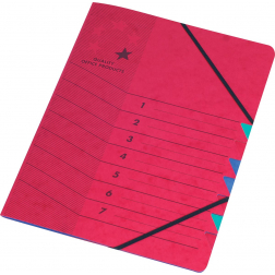 5 Star trieur rouge, 7 compartiments