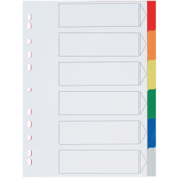 STAR intercalaires ft A4, perforation 11 trous, 6 onglets