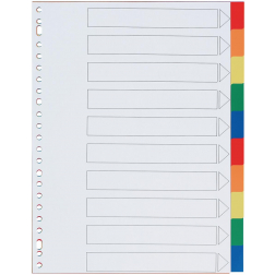STAR intercalaires ft A4, perforation 23 trous, 10 onglets