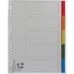 STAR intercalaires ft A4, perforation 23 trous, 5 onglets