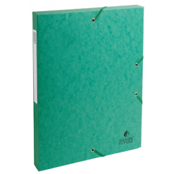 Exacompta boîte de classement Exabox vert, dos de 2,5 cm