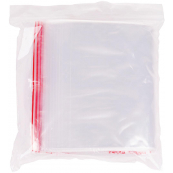 OFFICE products sachets zip, transparent, paquet de 100 pièces, ft 160 x 220 mm
