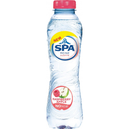 Spa Reine Subtile eau framboise-pomme, bouteille de 50 cl, paquet de 24 pièces