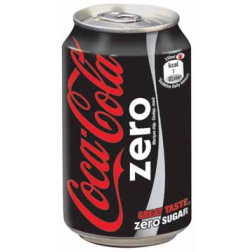 Boissons rafraîchissantes Coca Cola Zero, paquet de 24 pièces