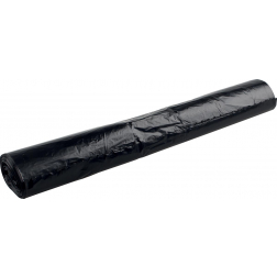 Sac poubelle 14 microns, ft 60 x 80 cm, 70 litres, noir, rouleau de 20 pièces