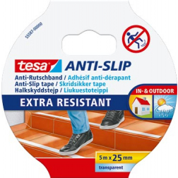 Tesa ruban adhésif anti-dérapant, ft 5 m x 25 mm, transparant