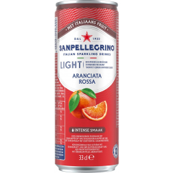 San Pellegrino limonade Aranciata Rossa light, canette mince de 33 cl, paquet de 6 pièces