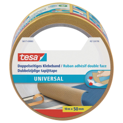 Tesa ruban adhésifv pour tapis, double face, ft 50 mm x 10 m