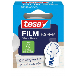 Tesa ruban adhésif papier, ft 19 mm x 10 m, transparant