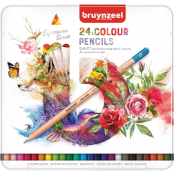 Bruynzeel crayons de couleur, boîte de 24 pièces