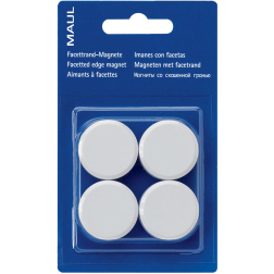 Maul Aimant Solid, 38 mm, 2,5 kg, blister de 2 pièces, blanc