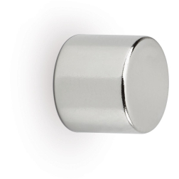 MAUL aimant pastille neodymium, ft 10 x 10 mm, résistance 4 kg, argent, blister de 10 pièces