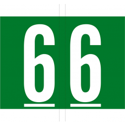 Codetab 6, rouleau de 500 tabs, vert foncé