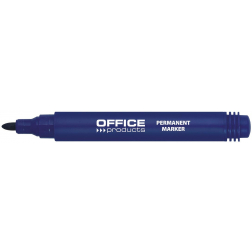 Office Products marqueur permanent 1-3 mm, pointe ronde, bleu