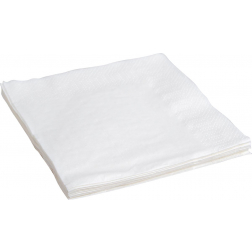 Serviettes, ft 24 x 24 cm, 2 plis, blanc, paquet de 10 x 400 pièces