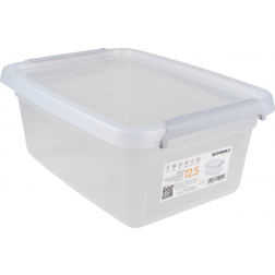 DONAU Home boîte de rangement, 12,5 litres, transparent