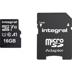 Integral carte mémoire microSDHC, 16 Go