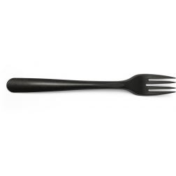 Folia fourchette, réutilisable, en CPLA, 19 cm, noir, paquet de 50 pièces