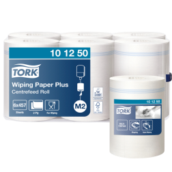 Papier d'essuyage Tork M2 Plus Advanced 101250 2 épaisseurs 160m blanc