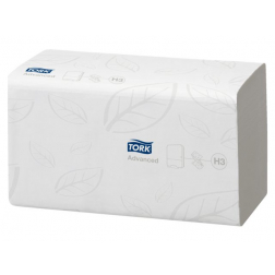 Handdoek Tork H3 Advanced Z-gevouwen 2-laags wit 290163