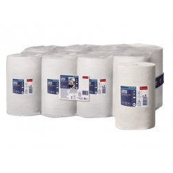 Poetspapier Tork Wiping plus minirol M1 2 laags centerfeed 74,9m wit 101221