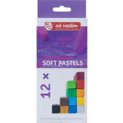 Talens Art Creation pastels tendres, boîte de 12 pièces en couleurs assorties