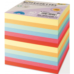 Folia Notes, ft 90 x 90 mm, recharge pour cube-mémo feuillets en couleurs assorties