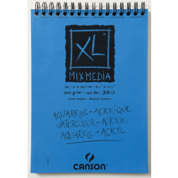Canson album XL Mix Media 300 g/m² ft A4, bloc de 30 feuilles