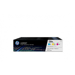 HP Toner Rainbow-Kit (c,m,y) 126A - 1000 pages - CF341A