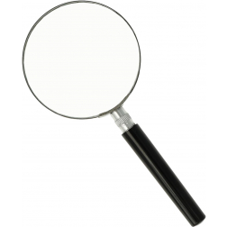 Westcott loupe, diamètre: 75 mm, grossit 2 fois, noir