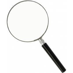 Westcott loupe, diamètre: 90 mm, grossit 3 fois, noir