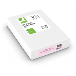 Q-CONNECT papier reprographique couleur, A4, 80g, paquet de 500 feuilles, rose
